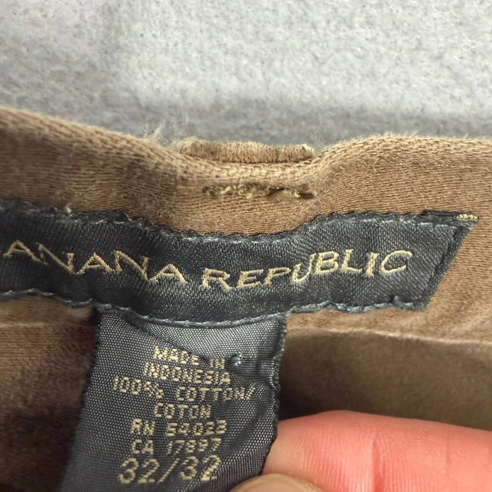 Vintage Banana Republic Pants Mens 32x32 Brown Chino Military Baker Army 2001